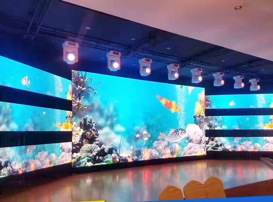 Écran de visualisation visuel d'intérieur de mur de 1R1G1B LED SMD2727 polychrome 3mm