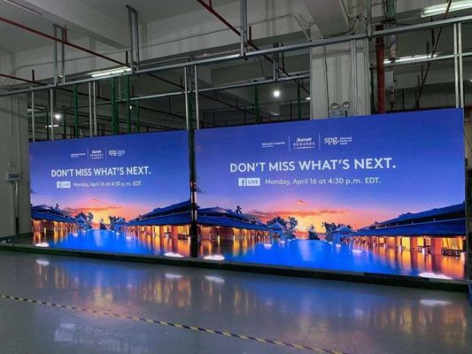 Taille menée de location 500*500mm de Cabinet d'écran de l'affichage 350w HD LED de l'étape P3.91