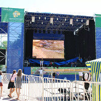 La location extérieure de l'écran P3.91 mené a mené l'affichage pour le fond ISO9001 de concert