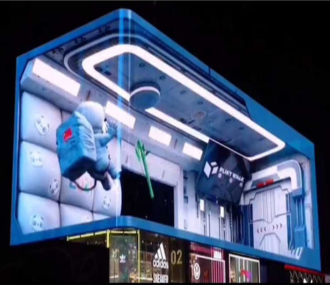 Écran extérieur antichoc SMD2020 P2.064 de la publicité commerciale 3D